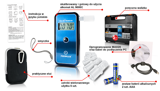 Alkomat AL-9000C marki Promiler – zdjęcie 2