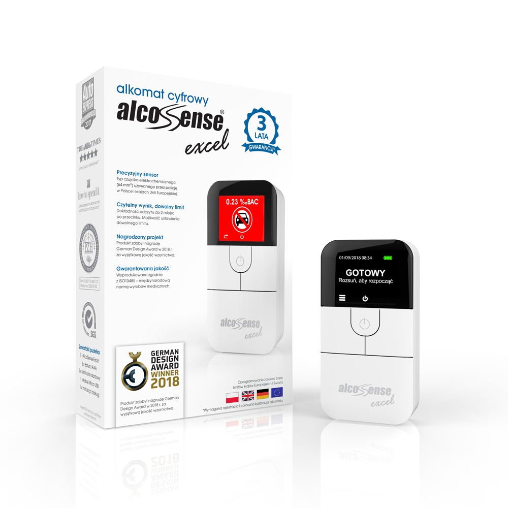 Alkomat elektrochemiczny AlcoSense Excel – zdjęcie 2