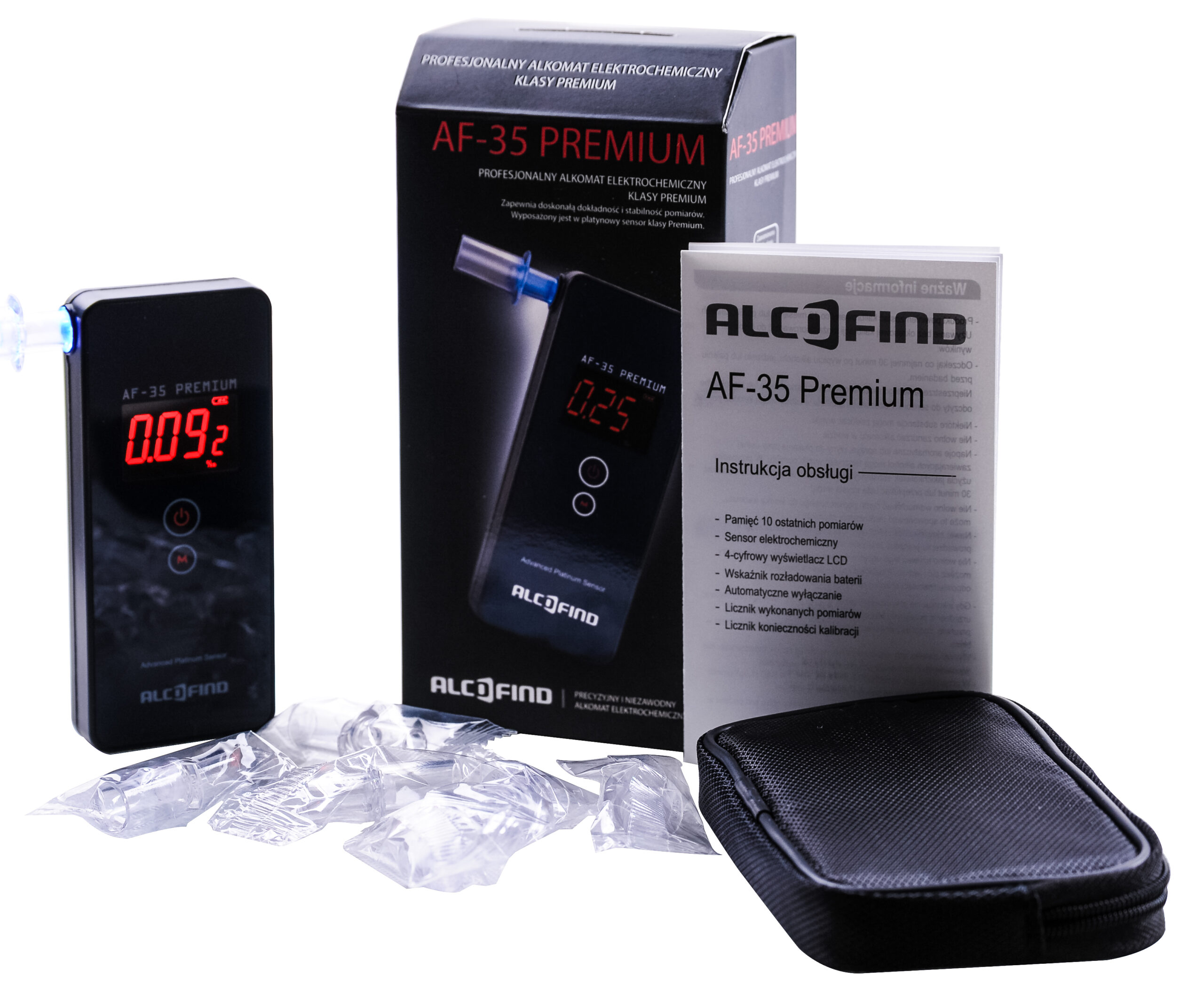 Alkomat marki AlcoFind AF-35 Premium z Dożywotnią Gwarancją oraz adiustacją w pakiecie - obrazek 16