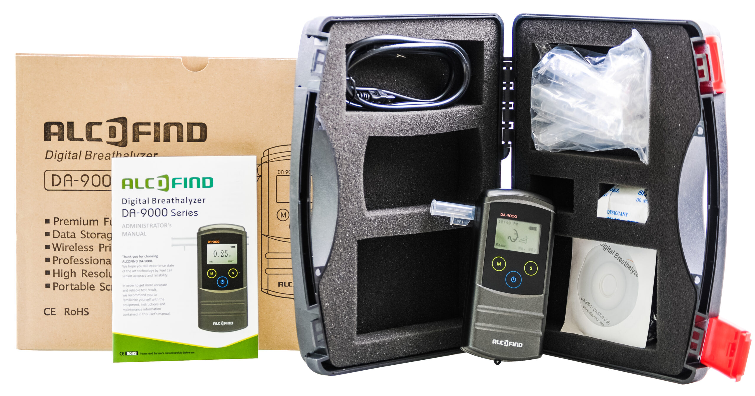 Alkomat AlcoFind DA-9000 z Drukarką termiczną i pakietem kalibracji - obrazek 3