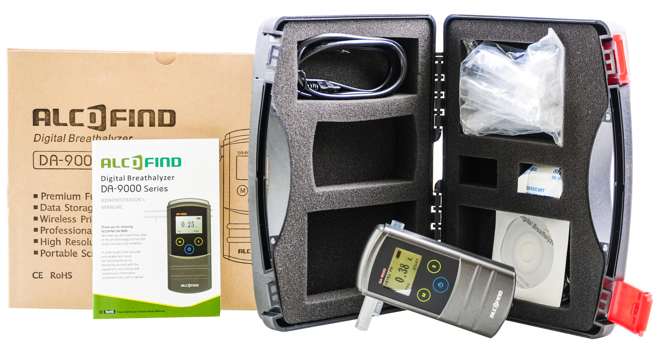 Alkomat AlcoFind DA-9000 z Drukarką termiczną i pakietem kalibracji - obrazek 4
