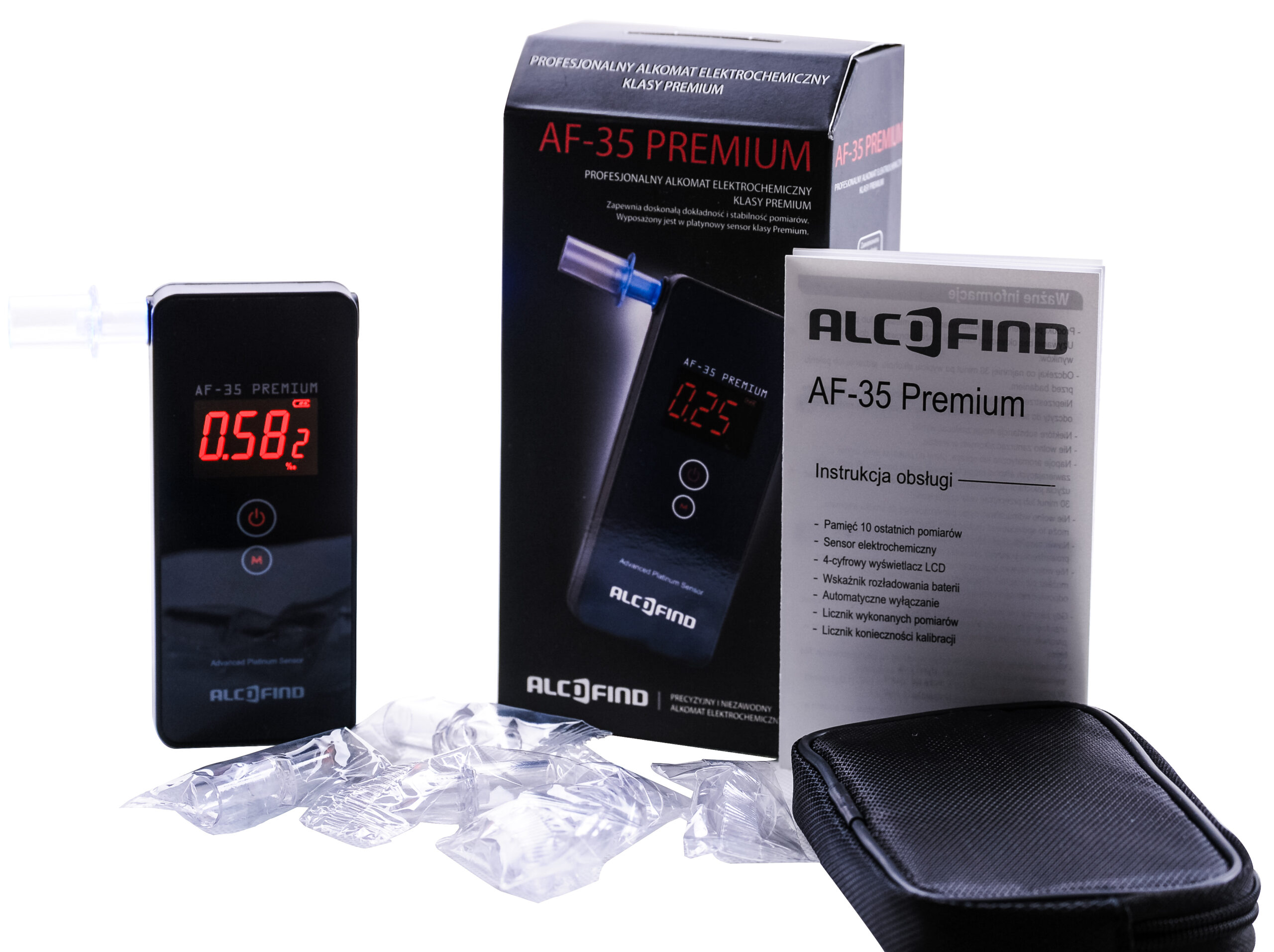 Alkomat marki AlcoFind AF-35 Premium z Dożywotnią Gwarancją oraz adiustacją w pakiecie - obrazek 3