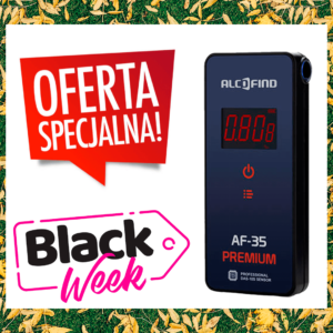 Alkomat marki AlcoFind AF-35 Premium z Dożywotnią Gwarancją oraz adiustacją w pakiecie