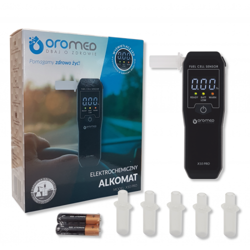 Alkomat Oromed X10 PRO – widok urządzenia